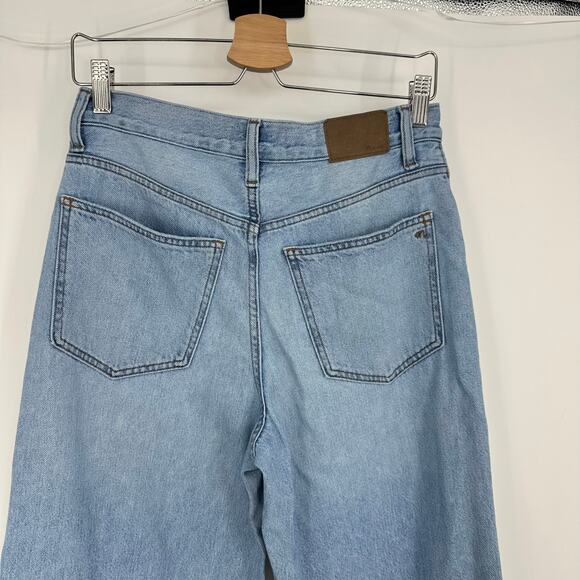 Madewell Womens Superwide Leg Jeans Size 26 High Rise Blue Casual Minimalist - Picture 5 of 12